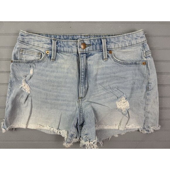 Universal Thread Size  6 28 Womens Shorts Distress Cut Off Light Wash Hi… - Picture 1 of 3